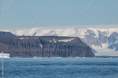 Mountains, glaciers, icebergs of Antarctica