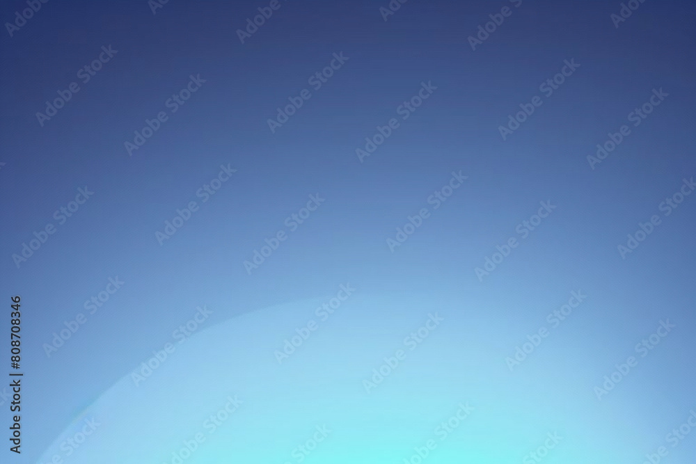 Obraz premium Teal blue blurry wave on black background with copy space
