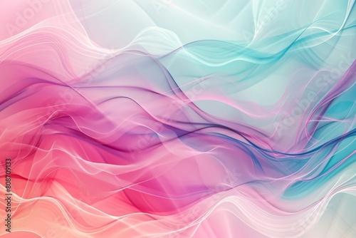 Subtle abstract background with soft pastel waves. Gradient colors For designing , Ai generated