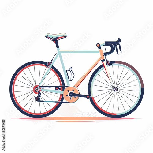 bicycle isolated on white background © anurakss