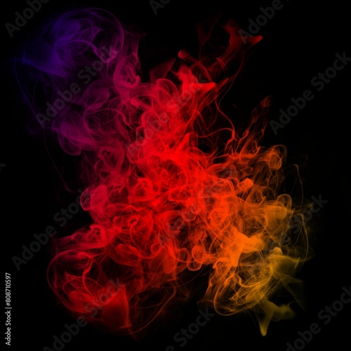 red plasma clasp smoke effect  smoke or fire glow  visual effect layer overlay isolated black