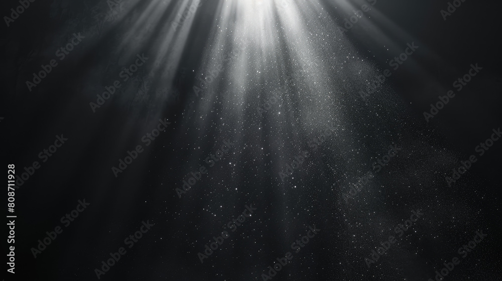 Gray White Black Grainy Gradient Dark Retro Background with Glowing Light Spot: Copy Space
