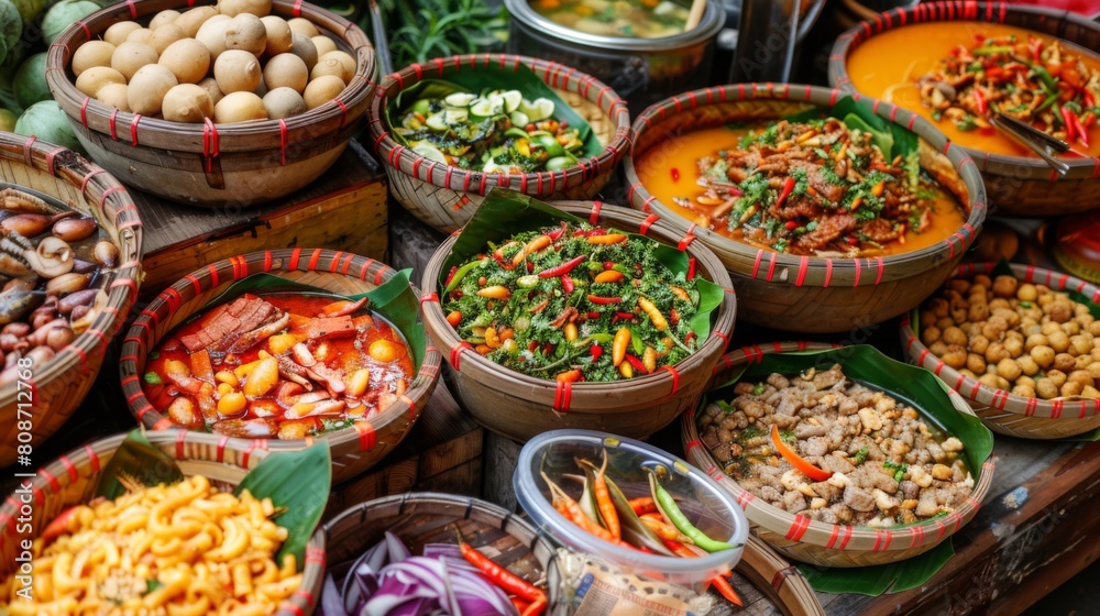 Authentic Isaan Thai Laos Local Food Authentic Isaan Thai Laos Local Food