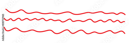 An abstract transparent curvy sine wave shape line design element.