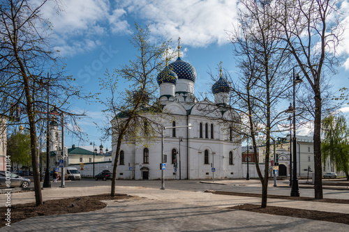 The Epiphany Cathedral in the ancient Russian town of Uglich. Bogoyavlensky Convent.	 photo