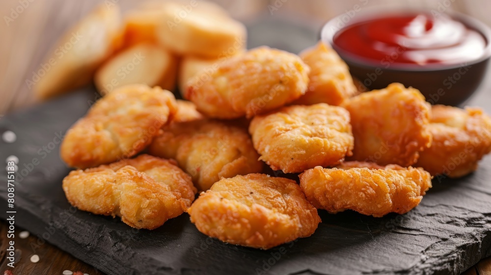 Chicken nuggets with sauce Chicken nuggets with sauce