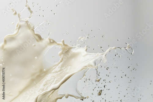 milk splash isolated on white