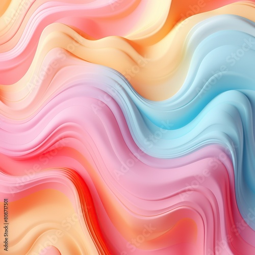 A colorful wave background with pink  orange  and blue colors