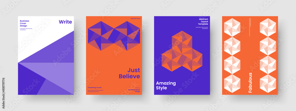 Geometric Banner Template. Modern Flyer Design. Isolated Background Layout. Poster. Business Presentation. Brochure. Book Cover. Report. Handbill. Catalog. Portfolio. Magazine. Advertising. Journal