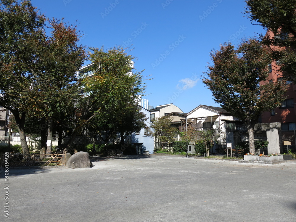 品川区の聖蹟公園（東海道品川宿本陣跡）