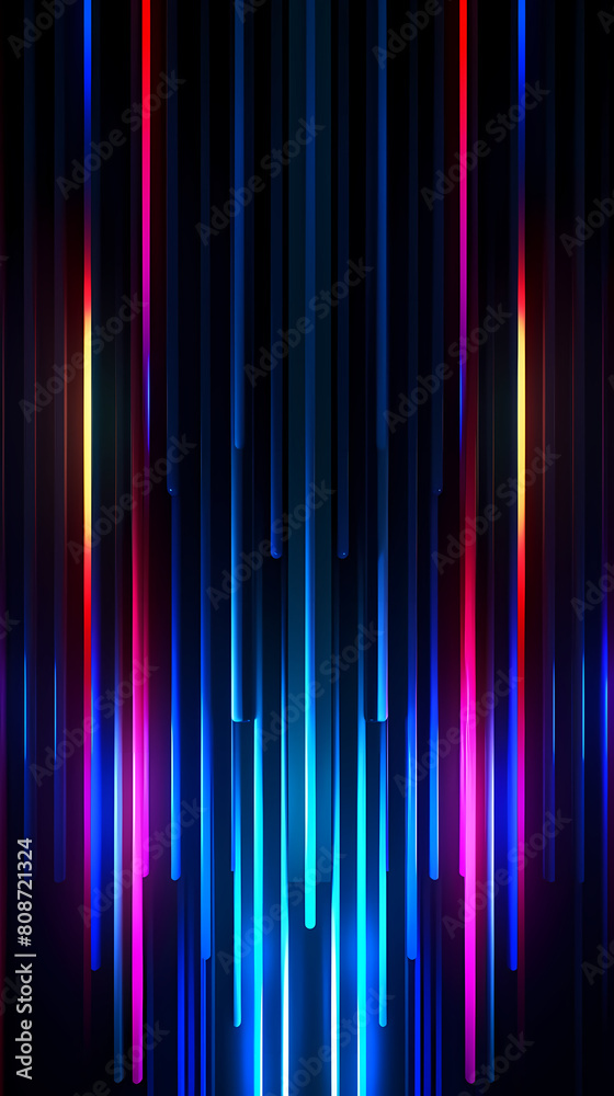 Abstract background of colorful neon lights