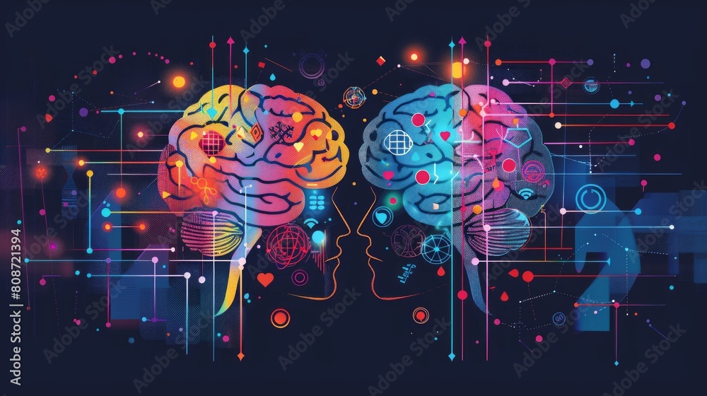 Contrasting Brain Hemispheres: Emotion and Logic