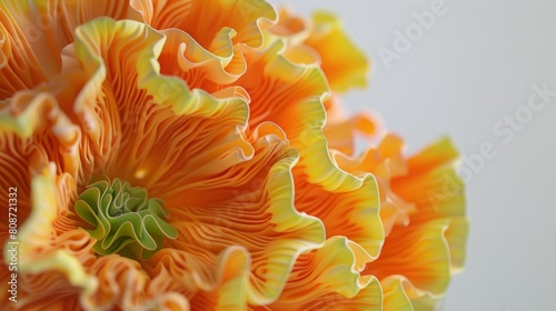 Vivid Orange Abstract Floral Macro Photography