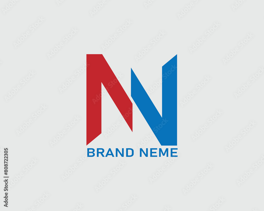 N letter personal logo design template N letter personal logo design template