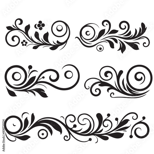 Split Monogram frame Vector Card Invitation Elements Victorian Grunge Calligraphy Wedding Invitations Set Medieval Ornament Borders scroll clipart swirl cut files swirl silhouette flourish borders