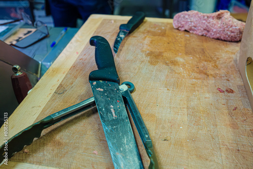 Skilled butchering of fresh meat