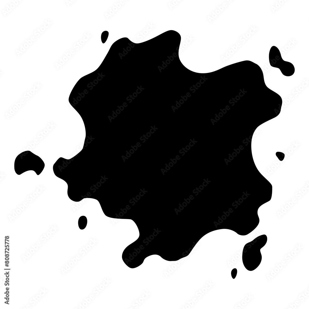 Paint blot. Creative isolated paint brush stroke or spot. Ink smudge abstract shape stain texture. Grunge design element Paint blot. Creative isolated paint brush stroke or spot. Ink smudge abstract shape stain texture. Grunge design element