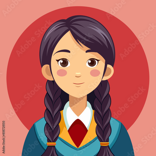 kazakh-school-girl-with-long-hair