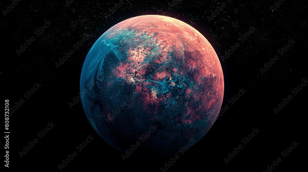 Fototapeta premium Planets and galaxy, science fiction wallpaper. Beauty of deep space. Earth and galaxy in space.