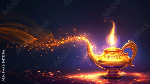 magic lamp with lights © Hachem