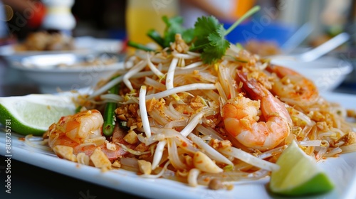 Pad Thai, fresh shrimp, Thai food