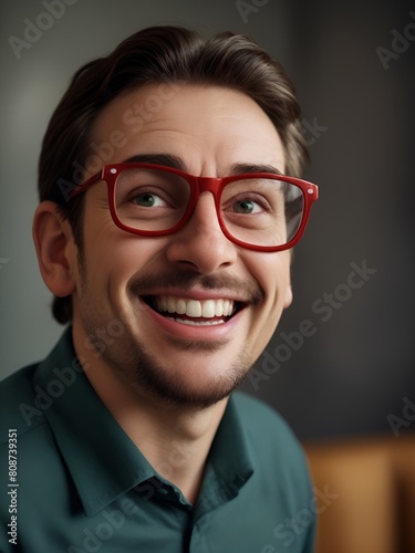 Man with specs and a smile like a professor