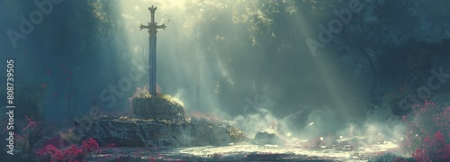 excalibur in the stone sword photo
