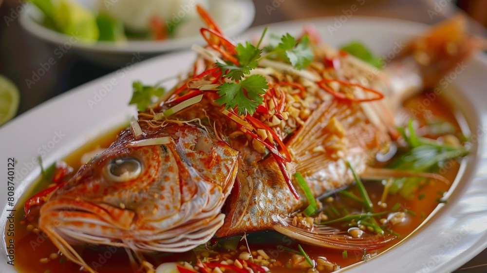Steamed Fish with Chili Lime Sauce,thai lime fish,Steamed fish in lime dressing Steamed Fish with Chili Lime Sauce,thai lime fish,Steamed fish in lime dressing
