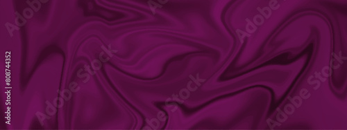 Purple silk background and purple satin background. Silk flowing curve light backdrop background. Luxury cloth silky pattern shiny elegant. Liquid velvet panorama silk satin.