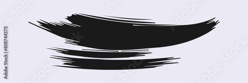 ink Brush Stroke, Dirty textures of banners, boxe, frames and design element