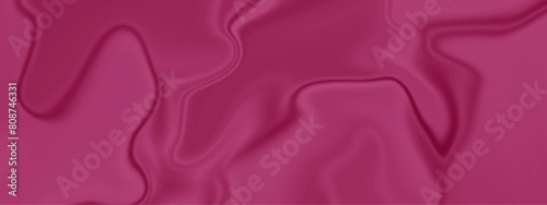 Pink silk background and pink satin background. Silk flowing curve light backdrop background. Luxury cloth silky pattern shiny elegant. Liquid velvet panorama silk satin.