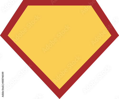 Super Hero, Superman Icon, Symbol on white background. Vector illustration 