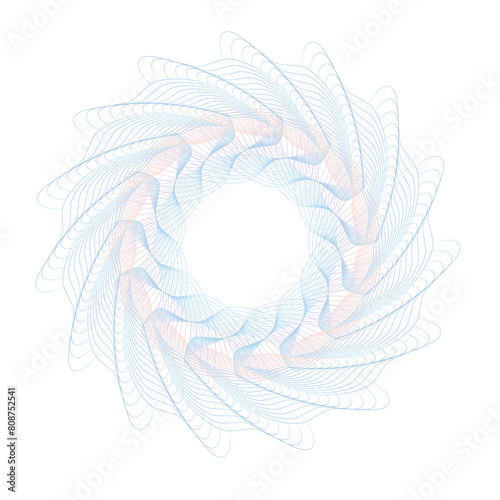Abstract background with guilloche lines pattern. Luxury design pearl color vector template useful for certificate, diploma, official document, formal paper, banner