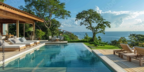 Oceanfront Oasis: Vintage Villa Providing Unforgettable Seaside Views and Relaxing Poolside Lounge © Bernardo