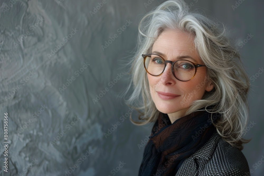 Woman Wearing Glasses and White Shirt Woman Wearing Glasses and White Shirt
