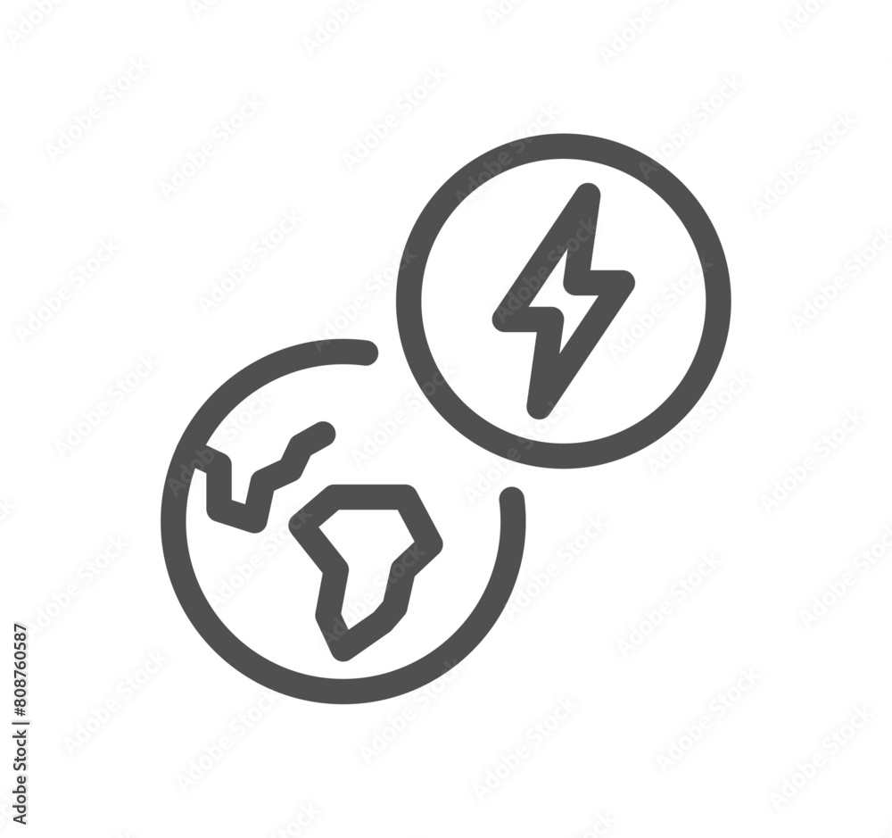 Solar panel related icon outline and linear vector. Solar panel related icon outline and linear vector.