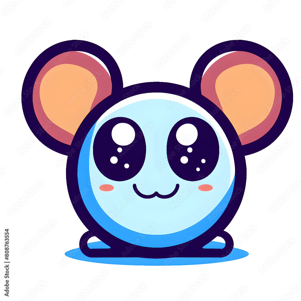 Colorful Cartoon Mouse in Flat Design Style on White Background: Cheerful and Playful Character Illustration for Children's Entertainment and Fantasy Imagination with Vibrant and Lively Humor Colorful Cartoon Mouse in Flat Design Style on White Background: Cheerful and Playful Character Illustration for Children's Entertainment and Fantasy Imagination with Vibrant and Lively Humor