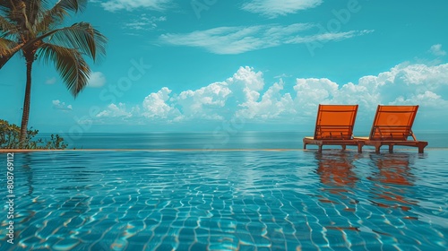 Seascape with chairs