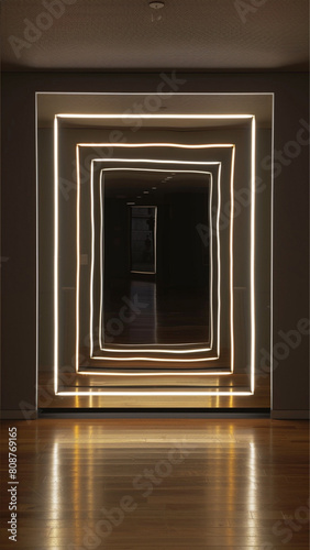 rectangle led infinity mirror