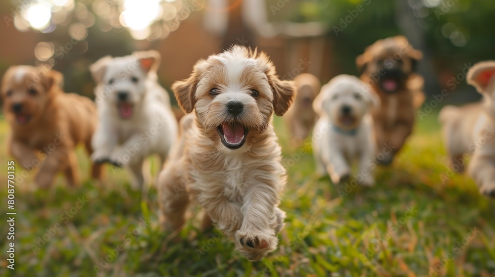 puppy playtime, adorable puppies frolicking in the yard, enjoying carefree and lively playtime puppy playtime, adorable puppies frolicking in the yard, enjoying carefree and lively playtime