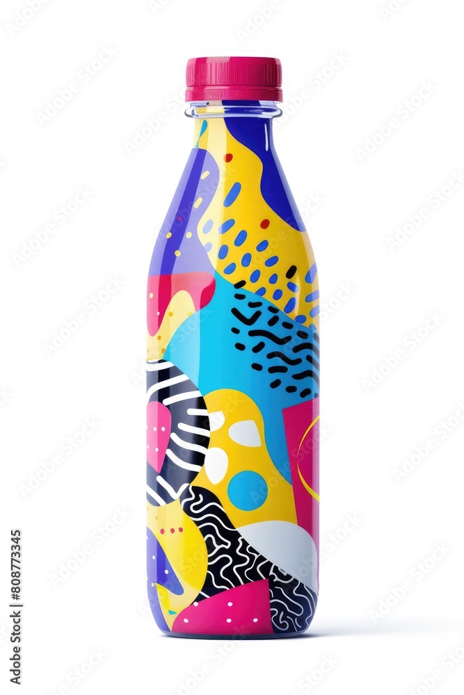Fototapeta premium A young people style package design yogurt bottle