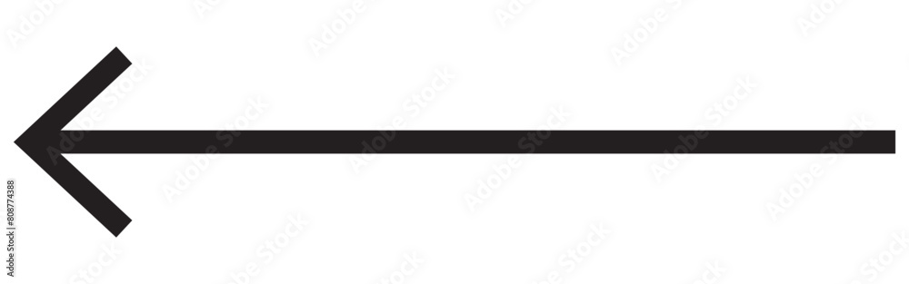 Horizontal dual thin long straight double ended arrow. Contour isolated vector image on white background. Horizontal dual thin long straight double ended arrow. Contour isolated vector image on white background.