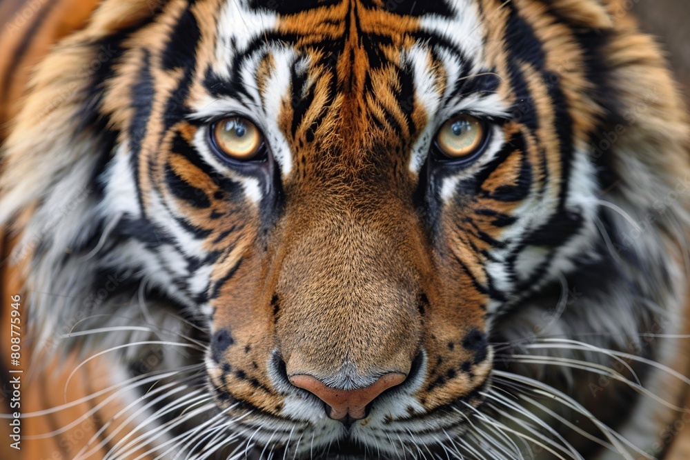 Majestic Tiger Staring Intently Majestic Tiger Staring Intently