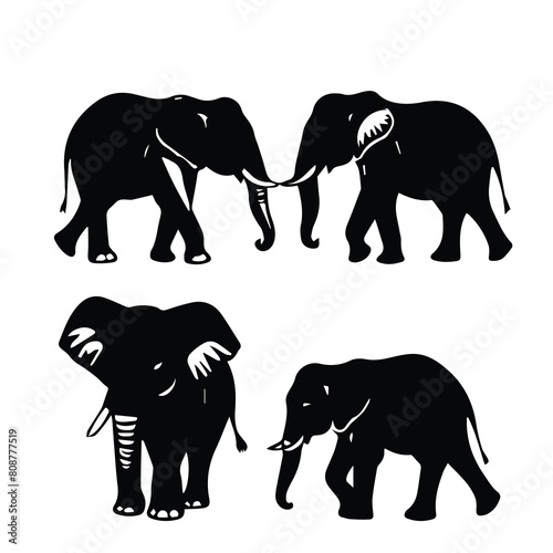 elepent download vector silhouette design logos