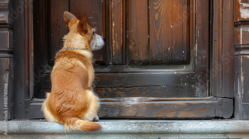 Ever-Faithful Companion: Patient Dog Awaits Owner's Return © William