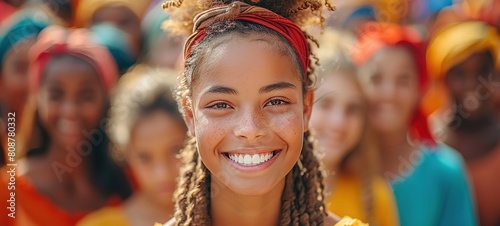 World Day for Cultural Diversity for Dialogue and Development  Portrait of happy young women