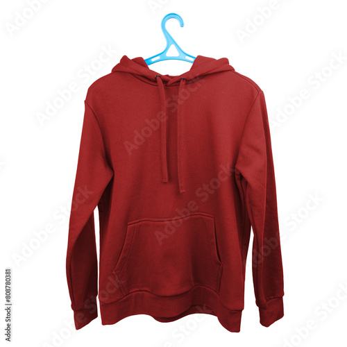 sweater template. Long sleeve sweatshirt with hood isolated on white background. Casual wear. Youth style. Fashion. Style. Cloth.	
