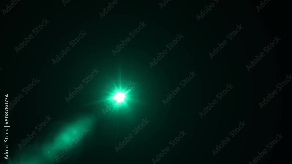 Optical Lens flare loop effect and shine ray moving light Optical Lens flare loop effect and shine ray moving light
