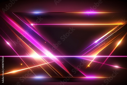 Futuristic technology abstract background with lines for network  big data  data center  server  internet  speed. Abstract neon lights into digital technology tunnel. 