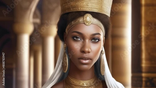 Queen of Sheba, Biblical figure, Christian character, Generative AI, photo